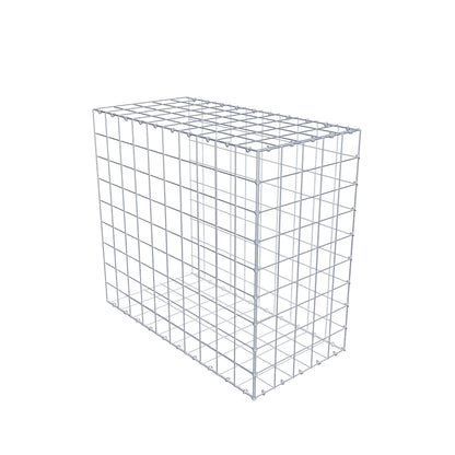 Typ 2 påbyggnadsgabion 100 cm x 90 cm x 50 cm (L x H x D), maskstorlek 10 cm x 10 cm, C-ring
