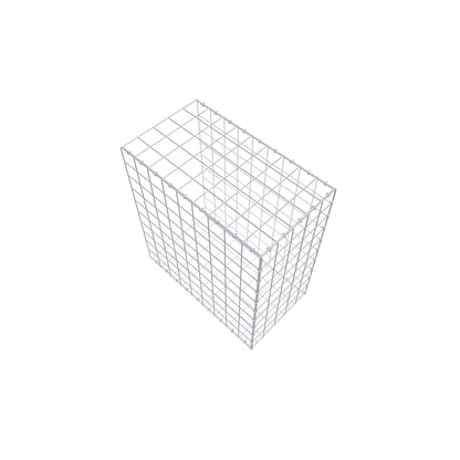 Typ 2 påbyggnadsgabion 100 cm x 90 cm x 50 cm (L x H x D), maskstorlek 10 cm x 10 cm, C-ring