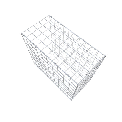 Typ 2 påbyggnadsgabion 100 cm x 90 cm x 50 cm (L x H x D), maskstorlek 10 cm x 10 cm, C-ring