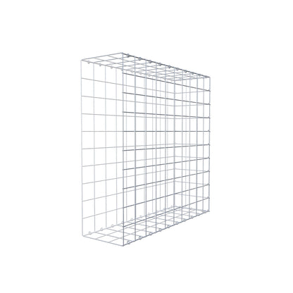 Mounted gabion type 2 100 cm x 100 cm x 30 cm (L x H x D), mesh size 10 cm x 10 cm, C-ring