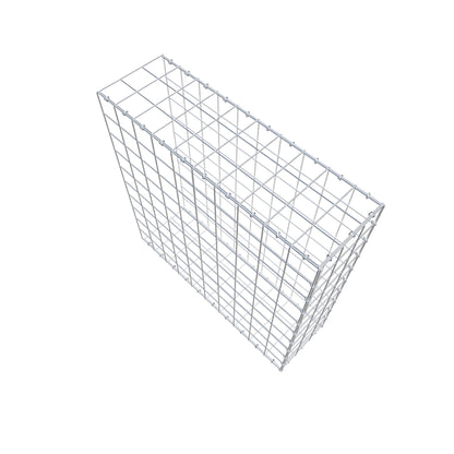 Mounted gabion type 2 100 cm x 100 cm x 30 cm (L x H x D), mesh size 10 cm x 10 cm, C-ring