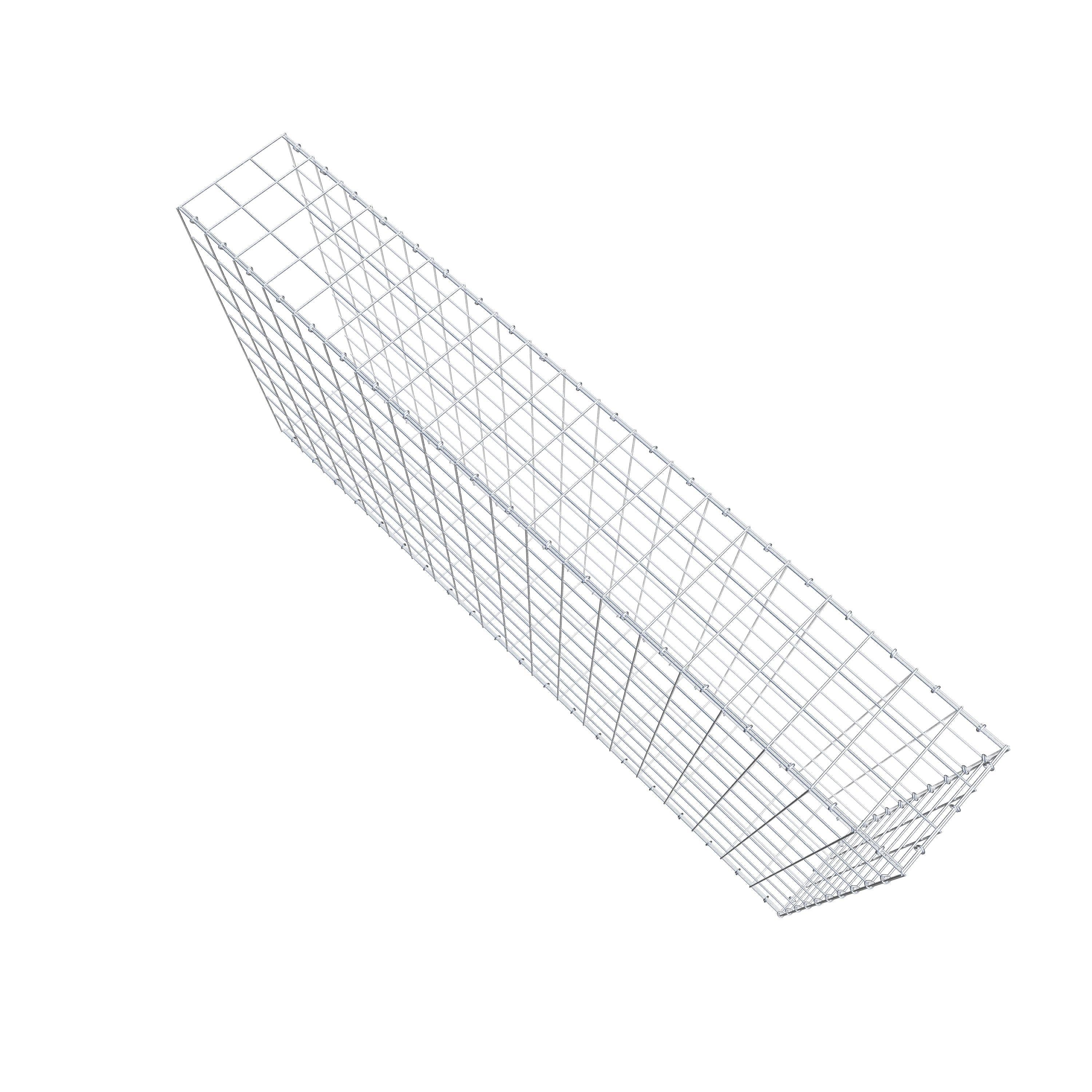 Fourche rapportée type 2 200 cm x 100 cm x 30 cm (L x H x P), maille 10 cm x 10 cm, anneau en C