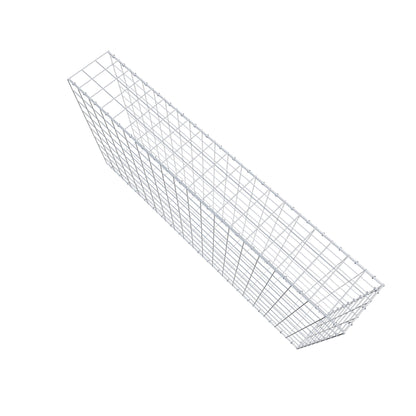 Fourche rapportée type 2 200 cm x 100 cm x 30 cm (L x H x P), maille 10 cm x 10 cm, anneau en C