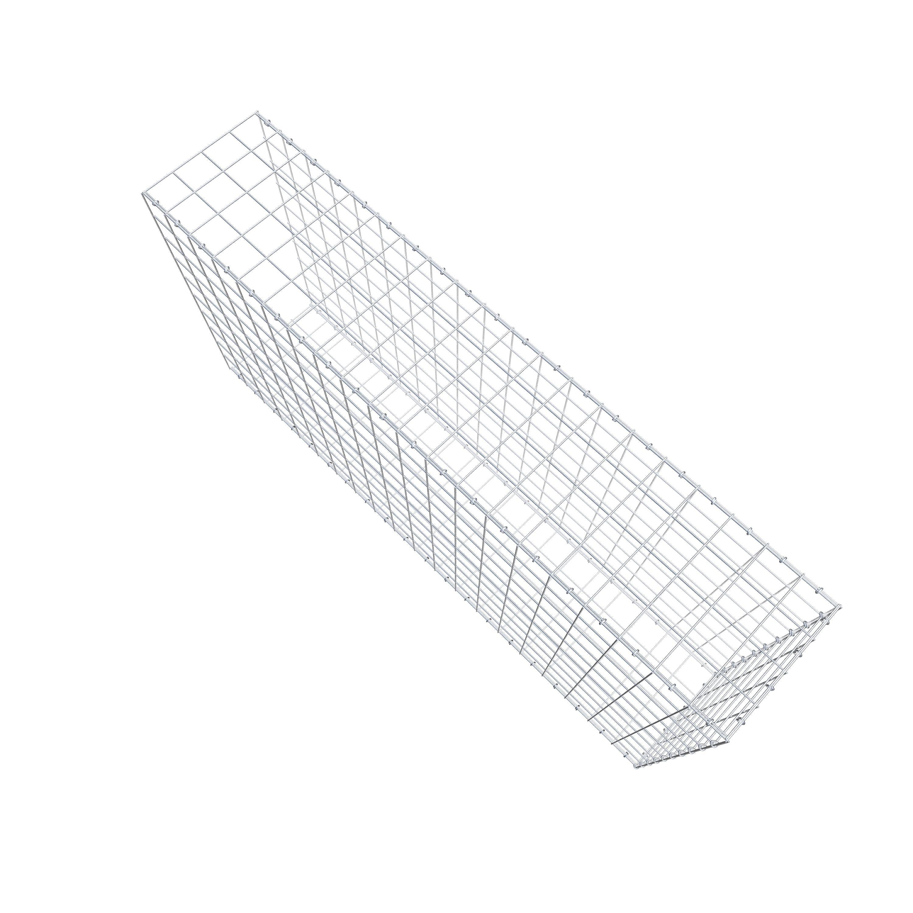 Anbaugabione Typ 2 200 cm x 100 cm x 40 cm (L x H x T), Maschenweite 10 cm x 10 cm, C-Ring