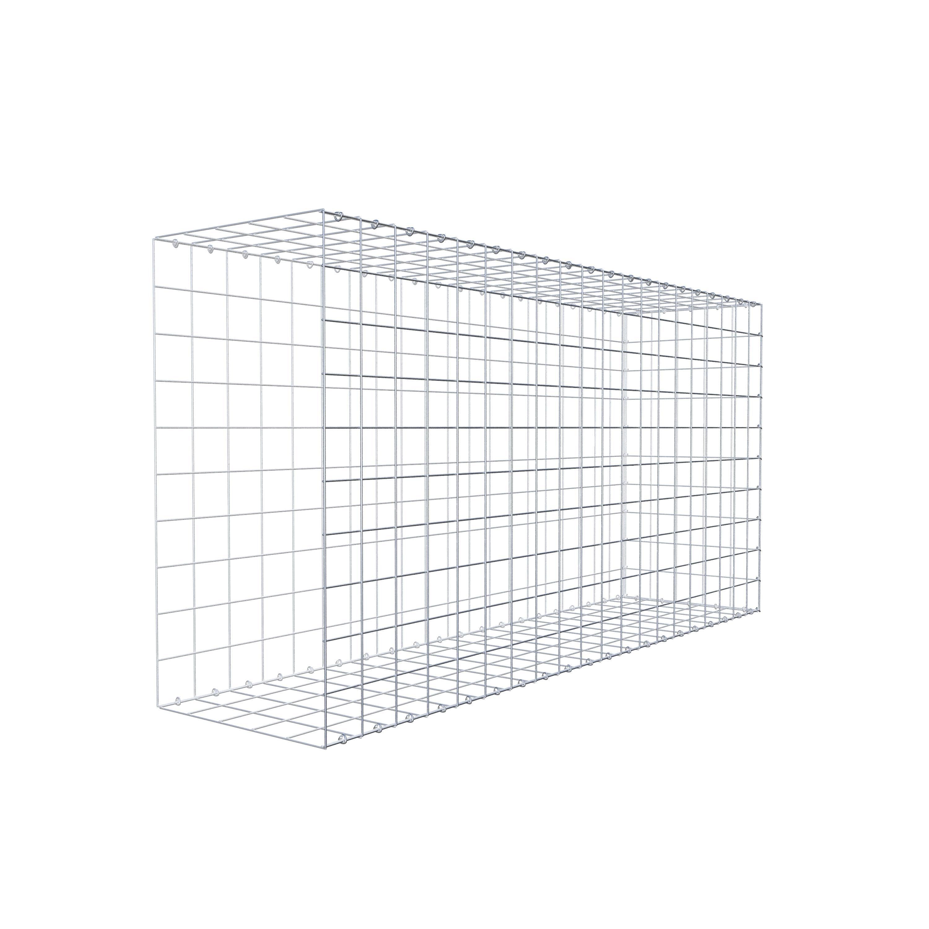 Mounted gabion type 2 200 cm x 100 cm x 50 cm (L x H x D), mesh size 10 cm x 10 cm, C-ring