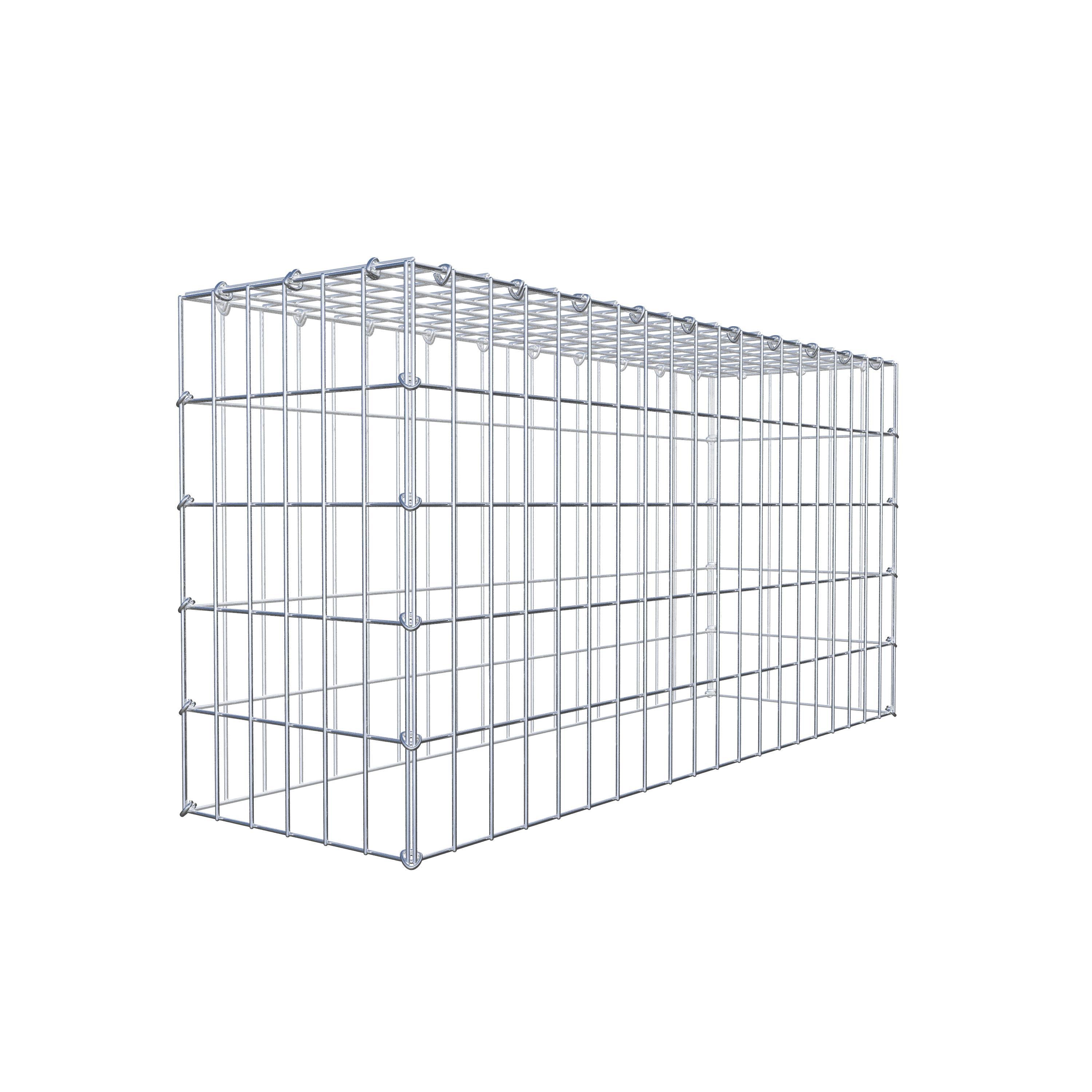 Monteret gabion type 3 100 cm x 50 cm x 30 cm (L x H x D), maskestørrelse 5 cm x 10 cm, C-ring