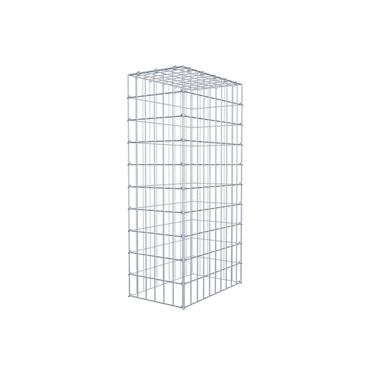 Mounted gabion type 3 100 cm x 50 cm x 30 cm (L x H x D), mesh size 5 cm x 10 cm, C-ring
