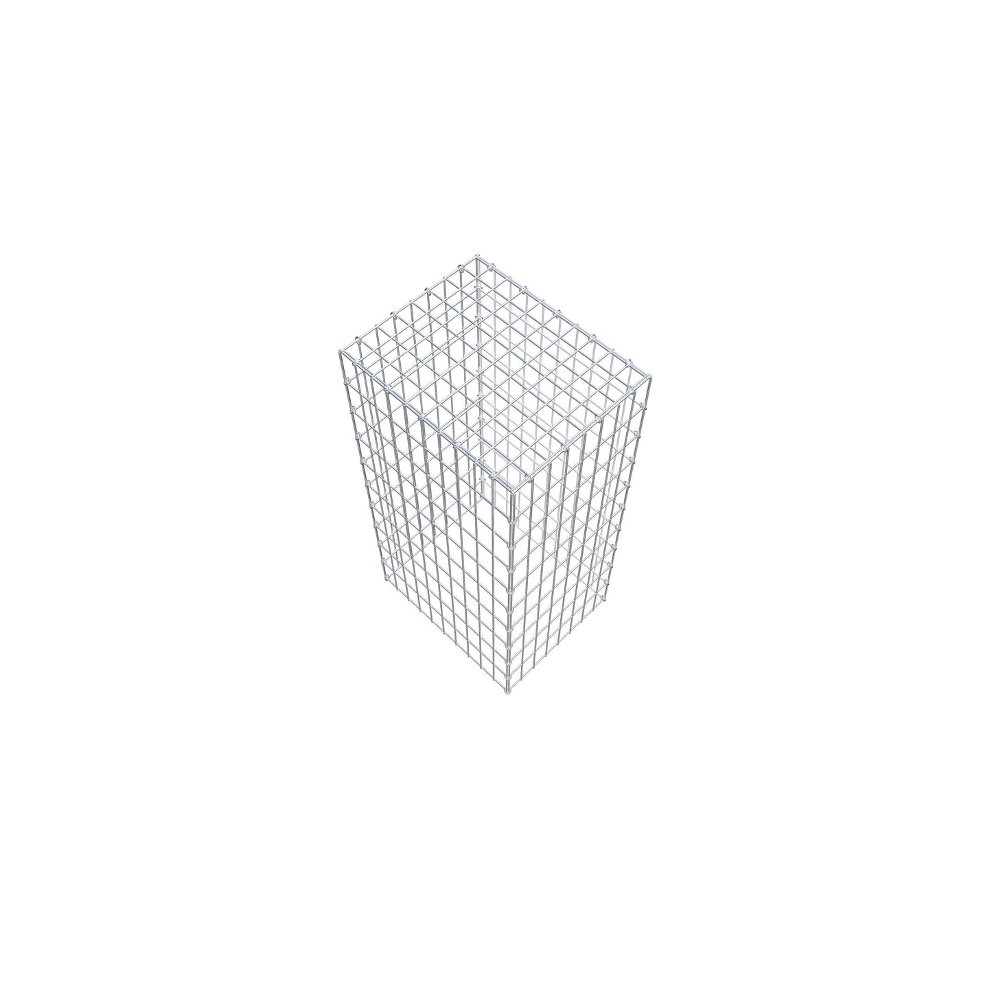 Mounted gabion type 3 100 cm x 50 cm x 40 cm (L x H x D), mesh size 5 cm x 10 cm, C-ring