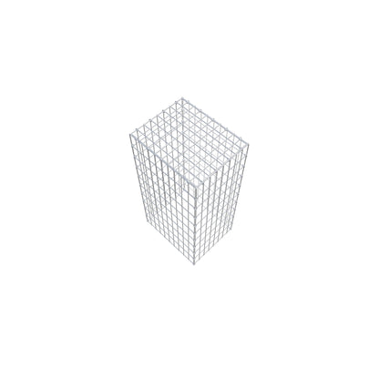 Mounted gabion type 3 100 cm x 50 cm x 40 cm (L x H x D), mesh size 5 cm x 10 cm, C-ring