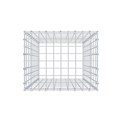 Mounted gabion type 3 100 cm x 50 cm x 40 cm (L x H x D), mesh size 5 cm x 10 cm, C-ring