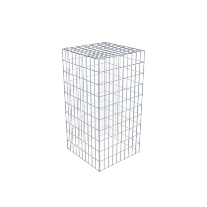 Monteret gabion type 3 100 cm x 50 cm x 50 cm (L x H x D), maskestørrelse 5 cm x 10 cm, C-ring