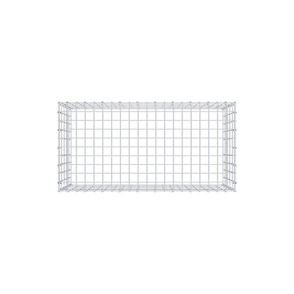 Monteret gabion type 3 100 cm x 50 cm x 50 cm (L x H x D), maskestørrelse 5 cm x 10 cm, C-ring
