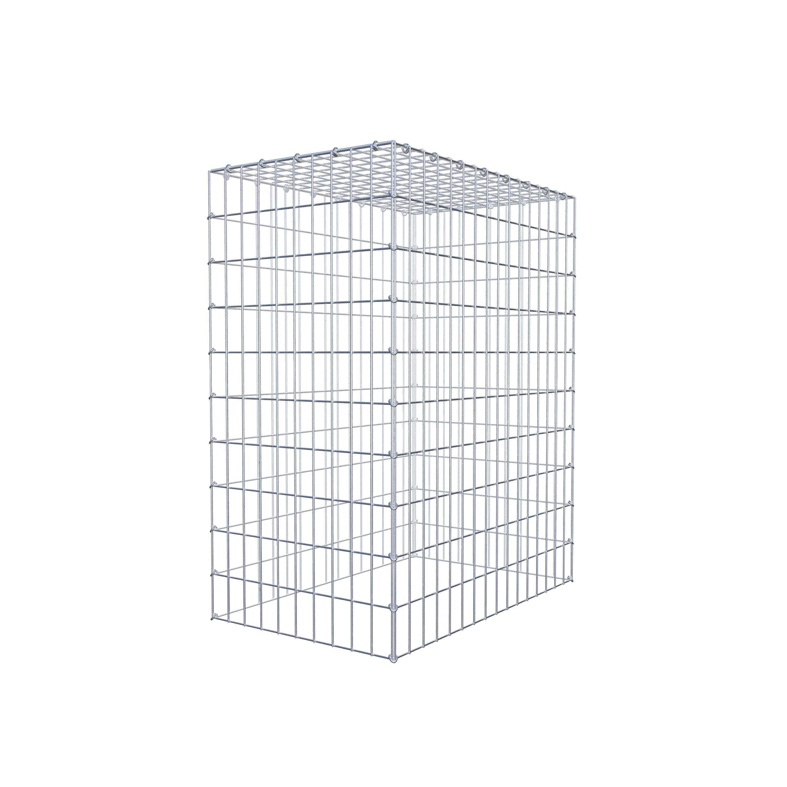 Gabião Tipo 3 100 cm x 80 cm x 50 cm (C x A x P), malhagem 5 cm x 10 cm, anel C