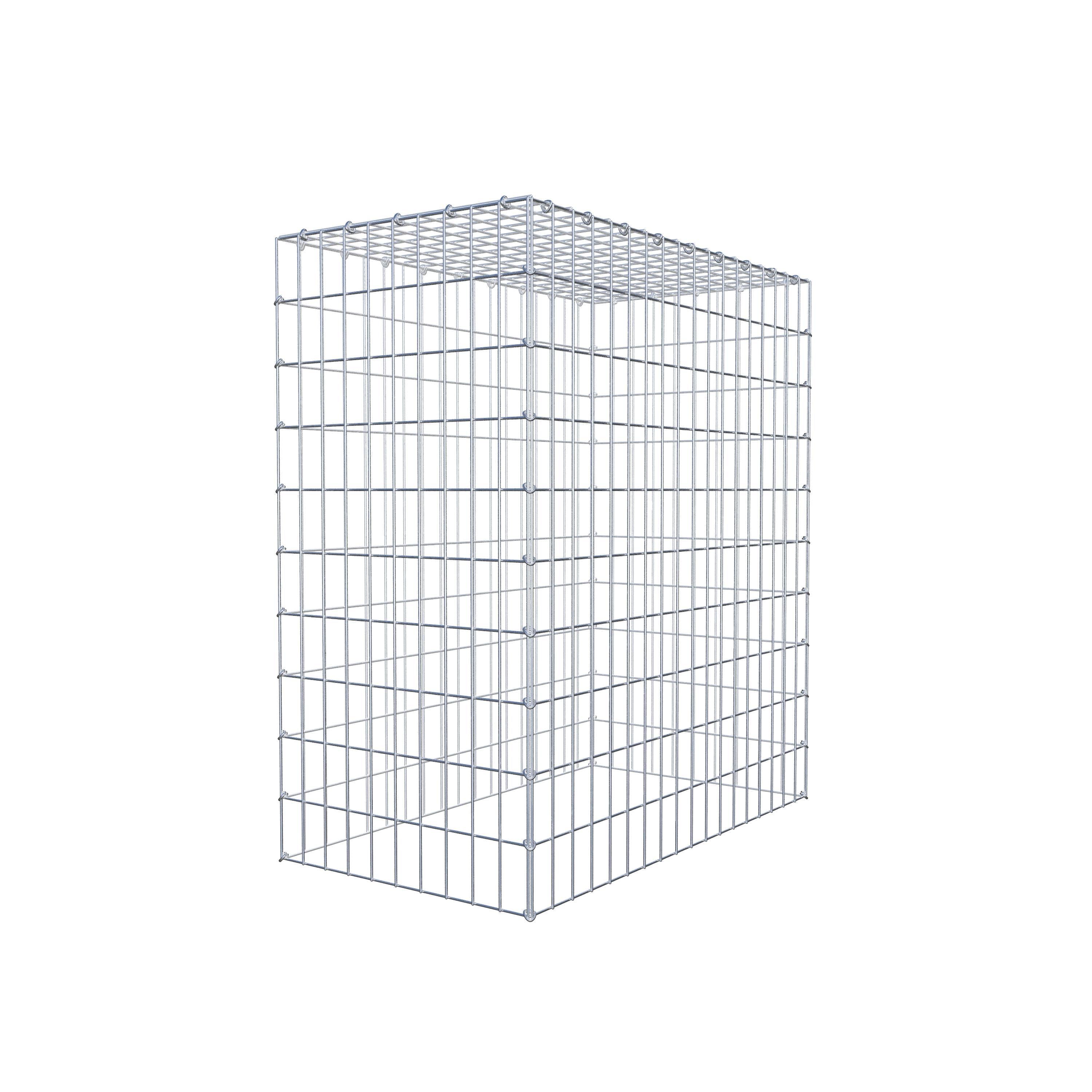 Monteret gabion type 3 100 cm x 90 cm x 50 cm (L x H x D), maskestørrelse 5 cm x 10 cm, C-ring