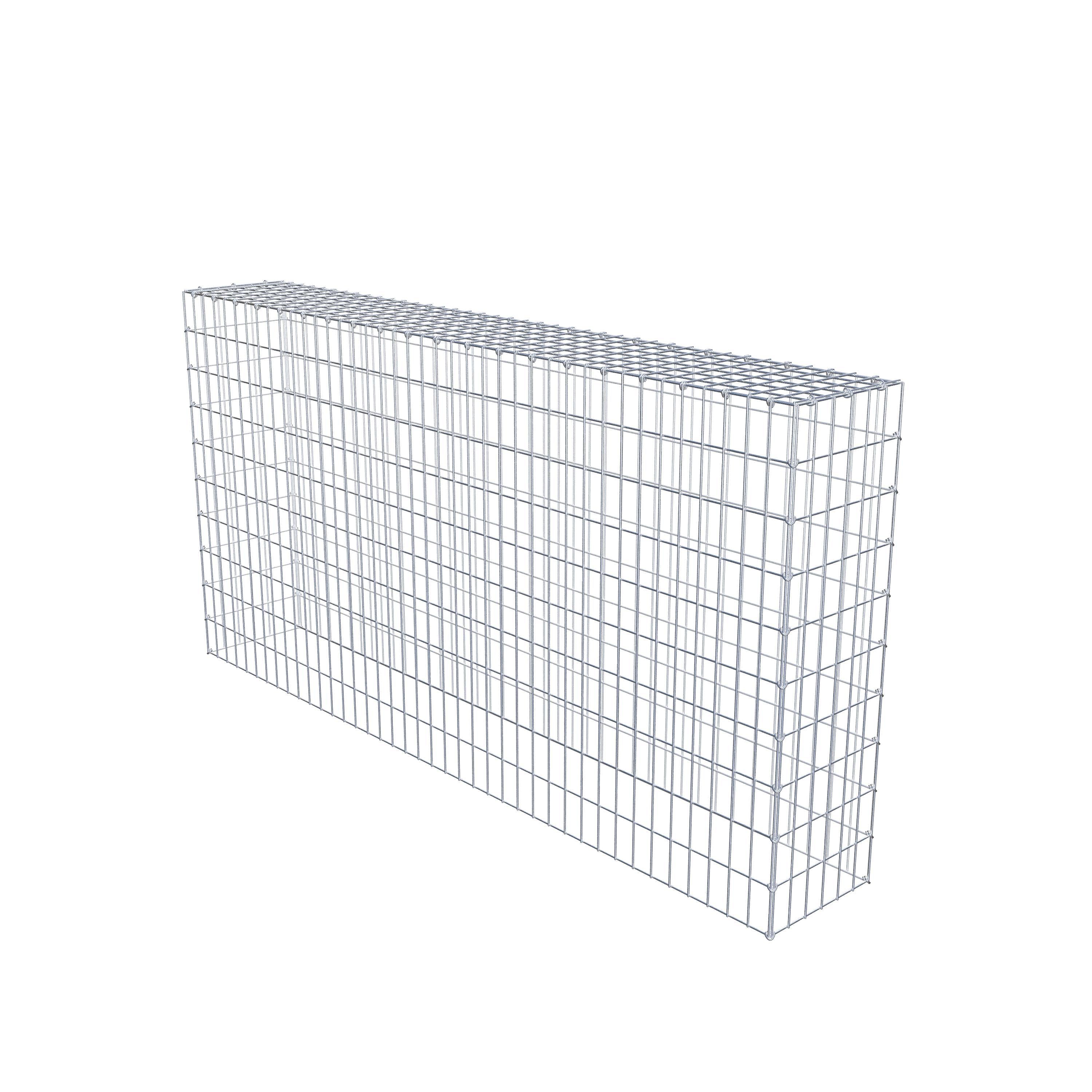 Monteret gabion type 3 200 cm x 100 cm x 30 cm (L x H x D), maskestørrelse 5 cm x 10 cm, C-ring