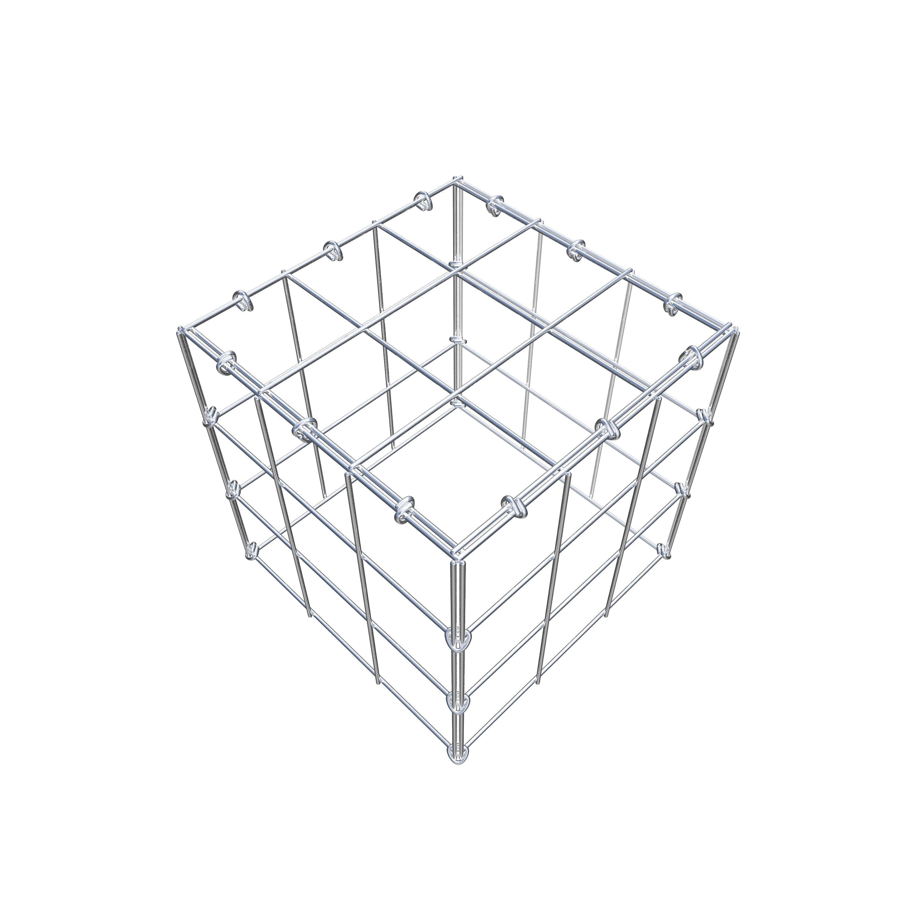 Anbaugabione Typ 3 30 cm x 30 cm x 30 cm (L x H x T), Maschenweite 10 cm x 10 cm, C-Ring