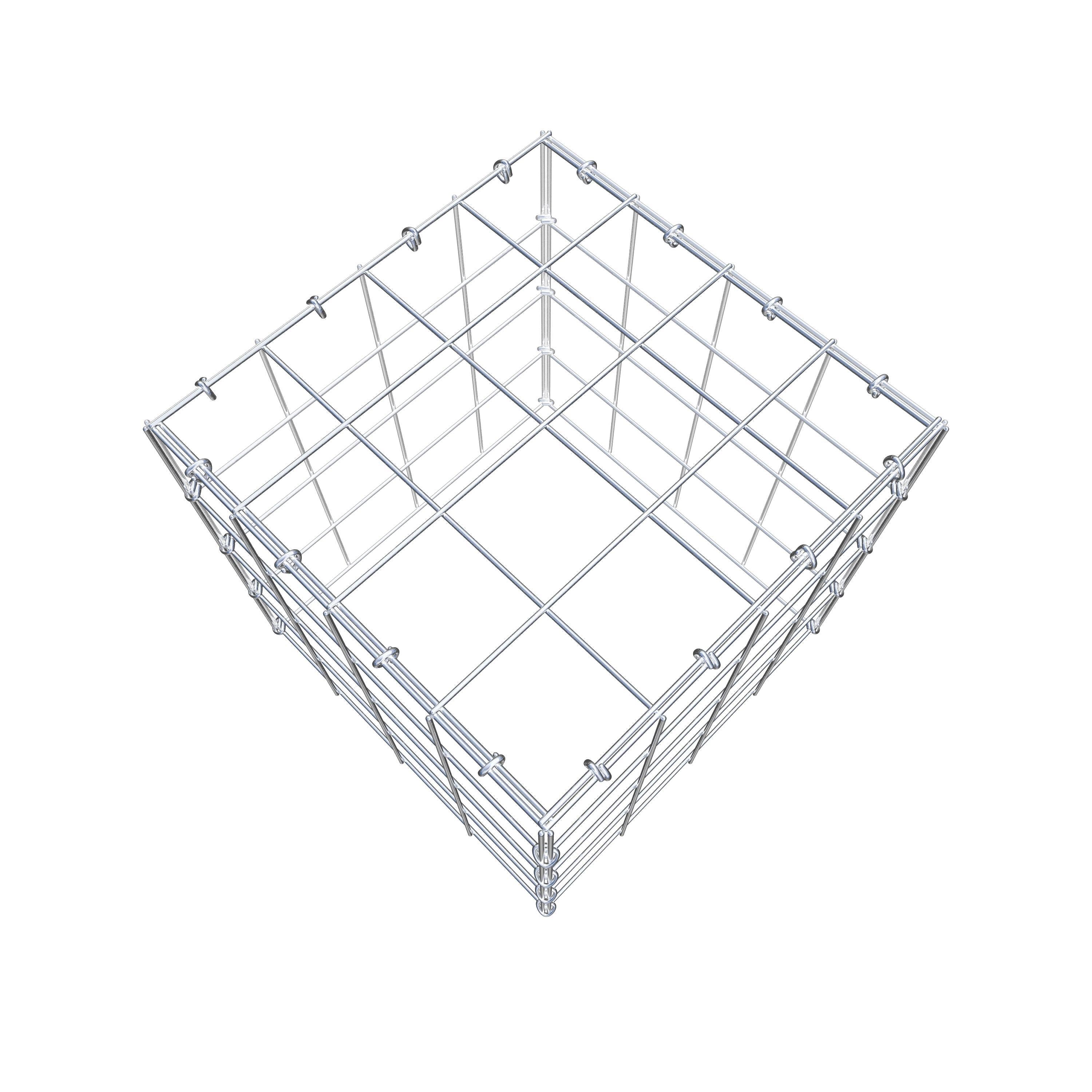 Gabião Tipo 3 40 cm x 40 cm x 40 cm (C x A x P), malhagem 10 cm x 10 cm, anel C