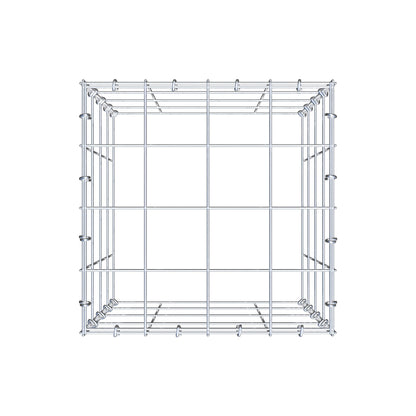 Monteret gabion type 3 40 cm x 40 cm x 40 cm (L x H x D), maskestørrelse 10 cm x 10 cm, C-ring