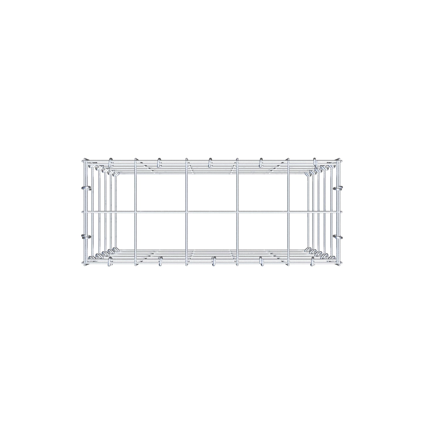 Gabião Tipo 3 50 cm x 50 cm x 20 cm (C x A x P), malhagem 10 cm x 10 cm, anel C