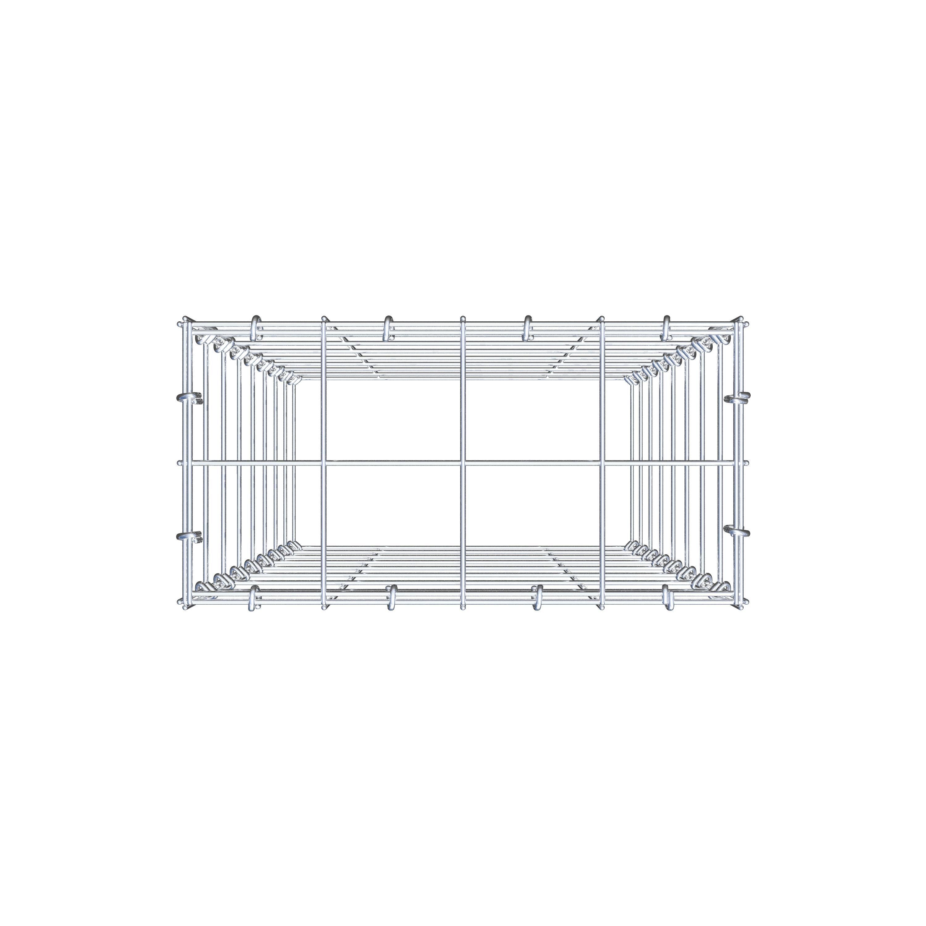 Gabião Tipo 3 80 cm x 40 cm x 20 cm (C x A x P), malhagem 10 cm x 10 cm, anel C