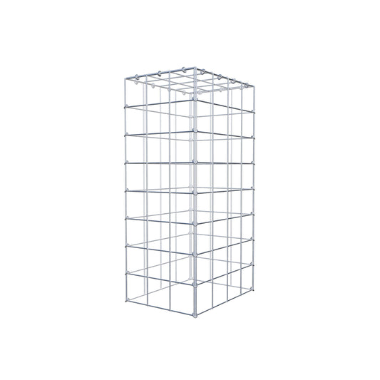 Mounted gabion type 3 80 cm x 40 cm x 30 cm (L x H x D), mesh size 10 cm x 10 cm, C-ring