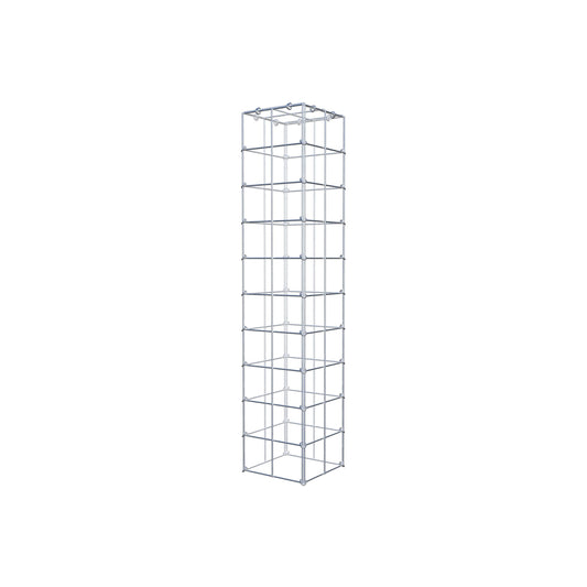 Mounted gabion type 3 100 cm x 20 cm x 20 cm (L x H x D), mesh size 10 cm x 10 cm, C-ring