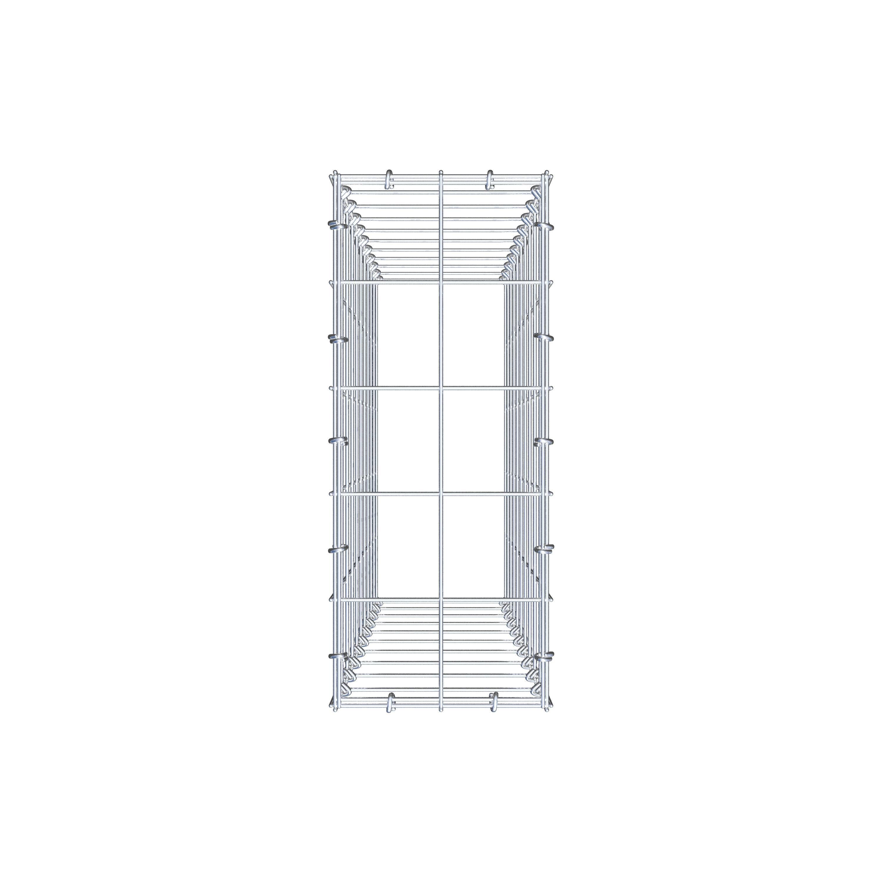 Gabião Tipo 3 100 cm x 20 cm x 50 cm (C x A x P), malhagem 10 cm x 10 cm, anel C