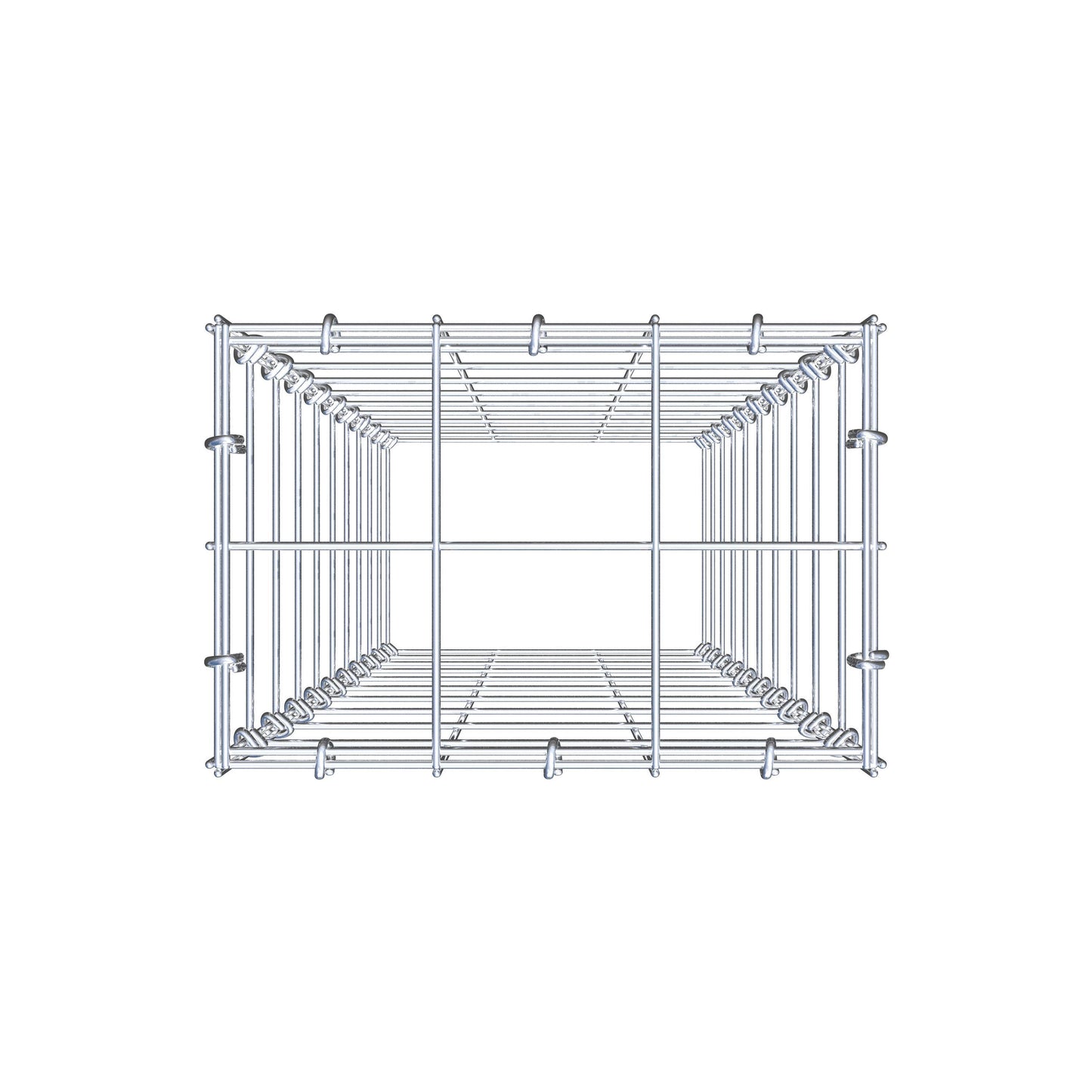Gabião Tipo 3 100 cm x 30 cm x 20 cm (C x A x P), malhagem 10 cm x 10 cm, anel C