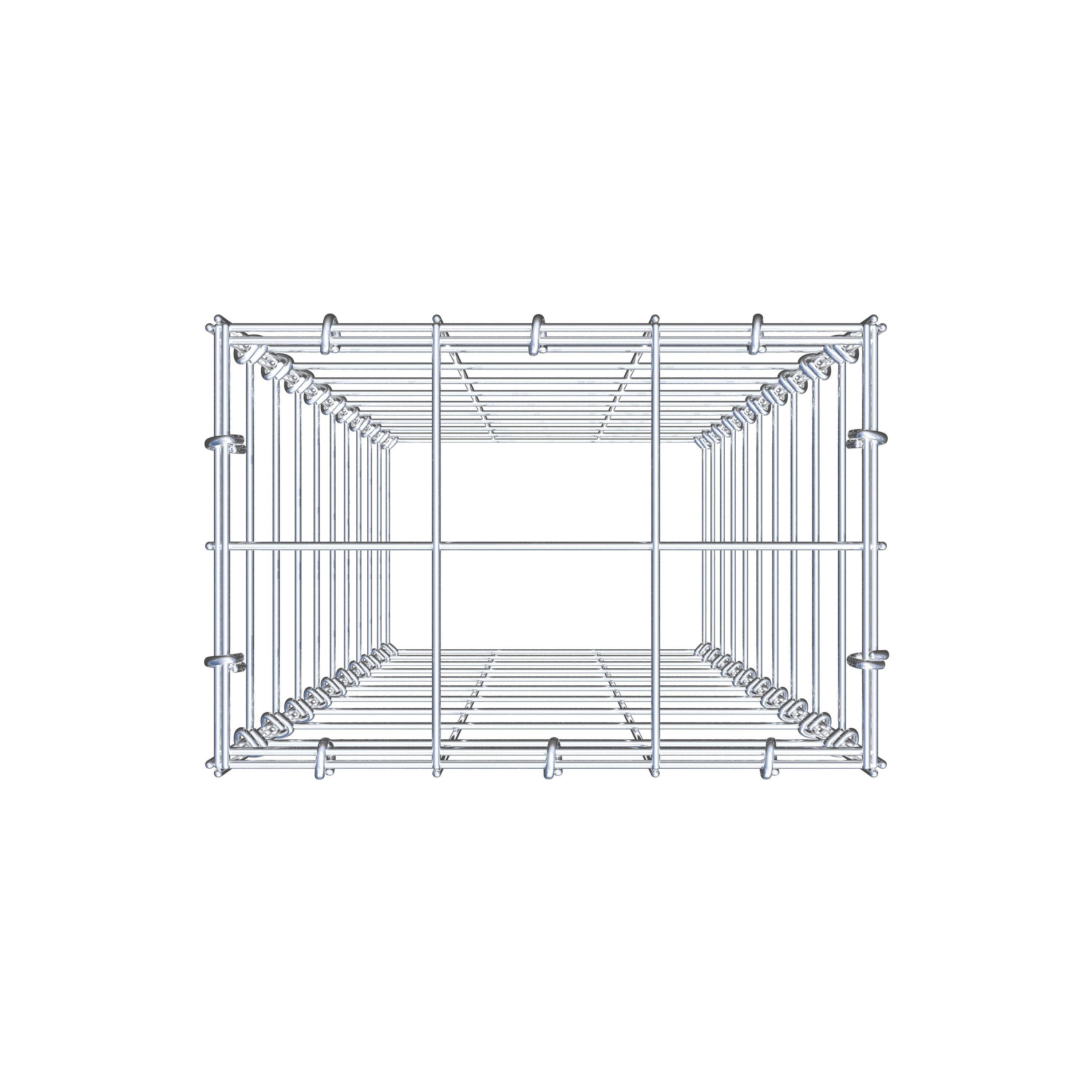 Gabião Tipo 3 100 cm x 30 cm x 20 cm (C x A x P), malhagem 10 cm x 10 cm, anel C