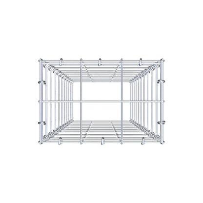 Gabião Tipo 3 100 cm x 30 cm x 20 cm (C x A x P), malhagem 10 cm x 10 cm, anel C