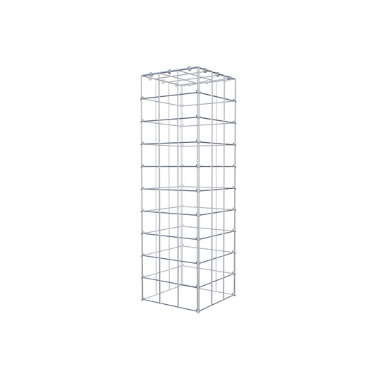 Typ 3 påbyggnadsgabion 100 cm x 30 cm x 30 cm (L x H x D), maskstorlek 10 cm x 10 cm, C-ring