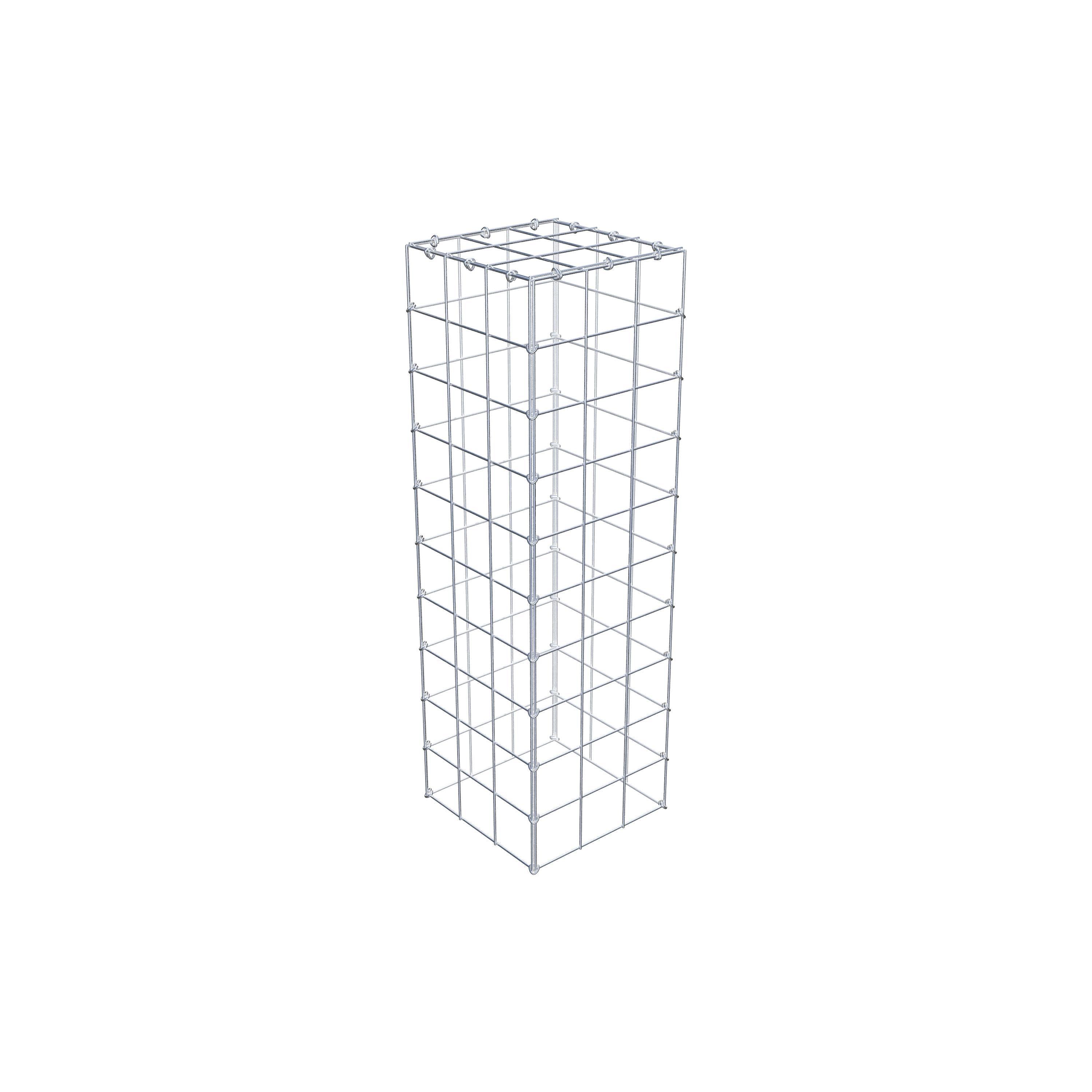 Gabião Tipo 3 100 cm x 30 cm x 30 cm (C x A x P), malhagem 10 cm x 10 cm, anel C