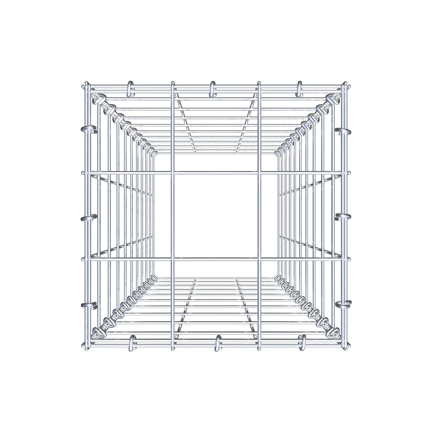 Gabião Tipo 3 100 cm x 30 cm x 30 cm (C x A x P), malhagem 10 cm x 10 cm, anel C