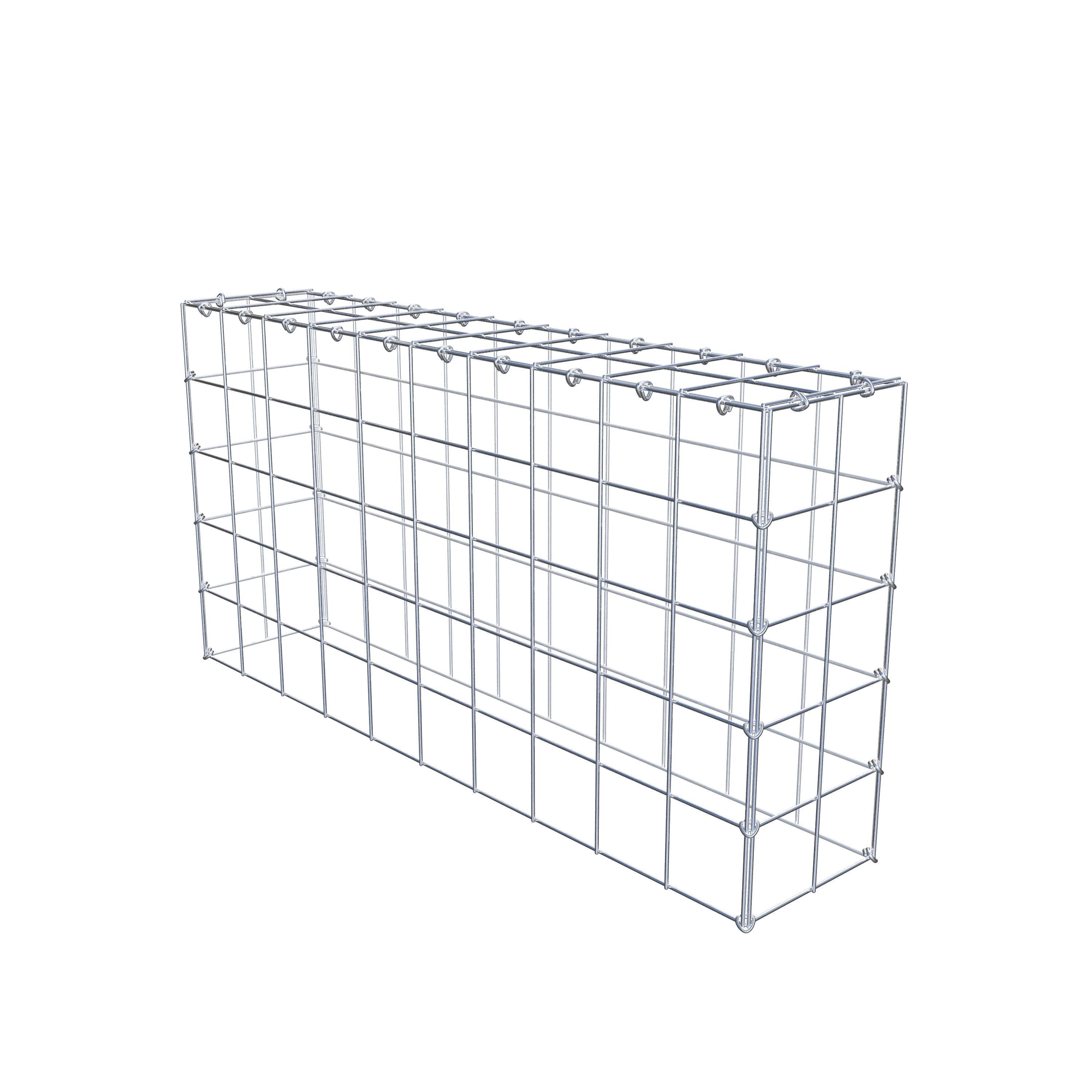 Anbaugabione Typ 3 100 cm x 50 cm x 20 cm (L x H x T), Maschenweite 10 cm x 10 cm, C-Ring