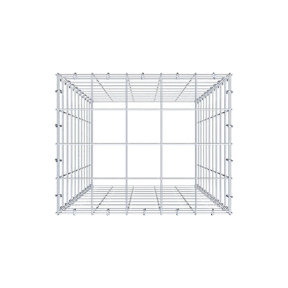 Gavión complementario de tipo 3 100 cm x 50 cm x 40 cm (L x A x P), malla 10 cm x 10 cm, anillo en C