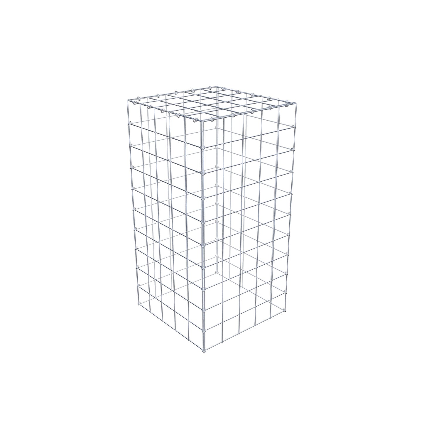 Type 3 oplegkorf 100 cm x 50 cm x 50 cm (L x H x D), maaswijdte 10 cm x 10 cm, C-ring