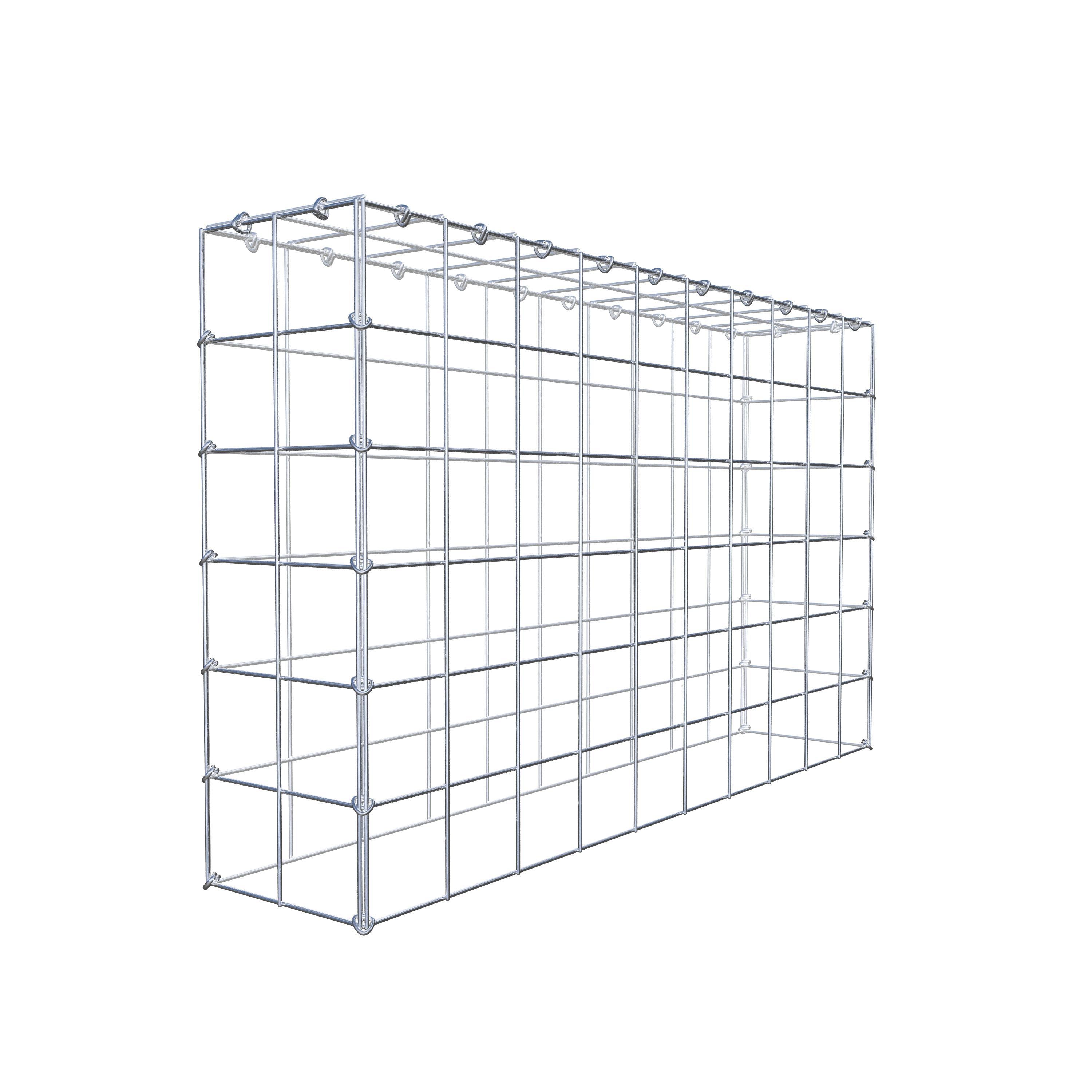 Mounted gabion type 3 100 cm x 60 cm x 20 cm (L x H x D), mesh size 10 cm x 10 cm, C-ring