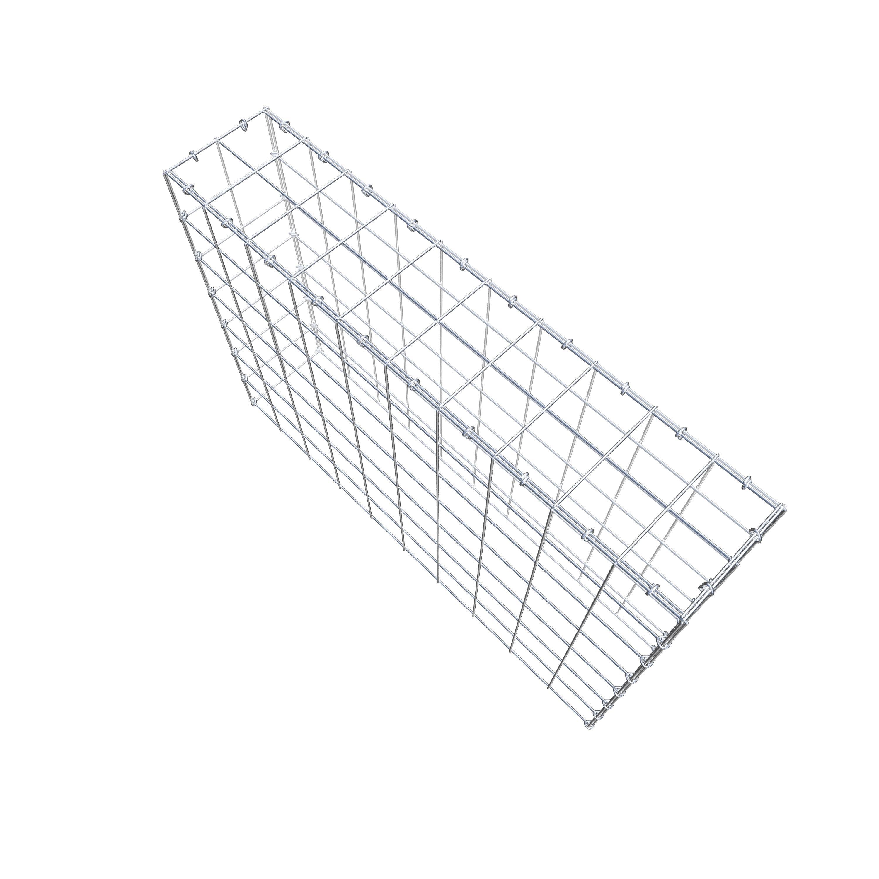 Gabião Tipo 3 100 cm x 70 cm x 20 cm (C x A x P), malhagem 10 cm x 10 cm, anel C