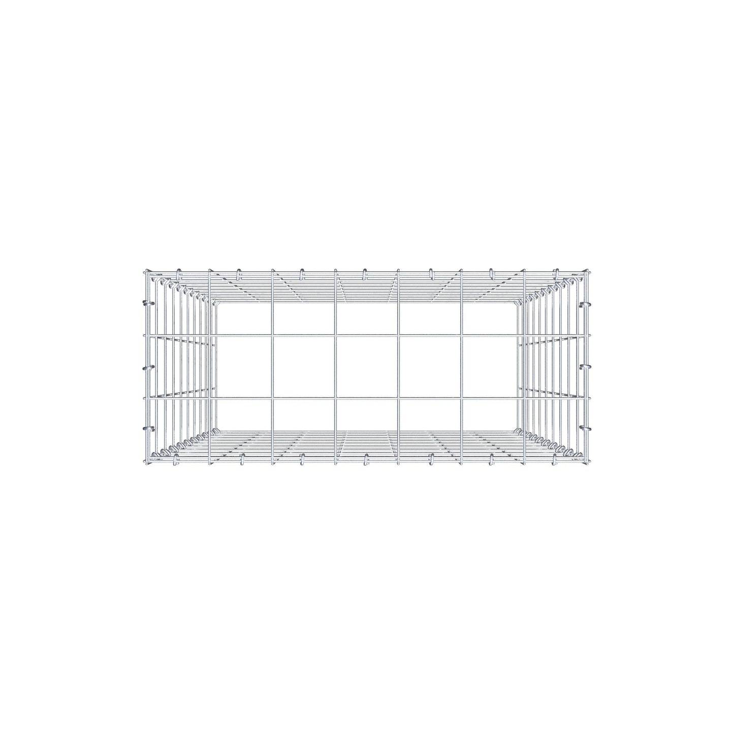 Gabião Tipo 3 100 cm x 70 cm x 30 cm (C x A x P), malhagem 10 cm x 10 cm, anel C