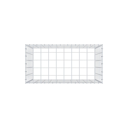 Typ 3 påbyggnadsgabion 100 cm x 70 cm x 50 cm (L x H x D), maskstorlek 10 cm x 10 cm, C-ring