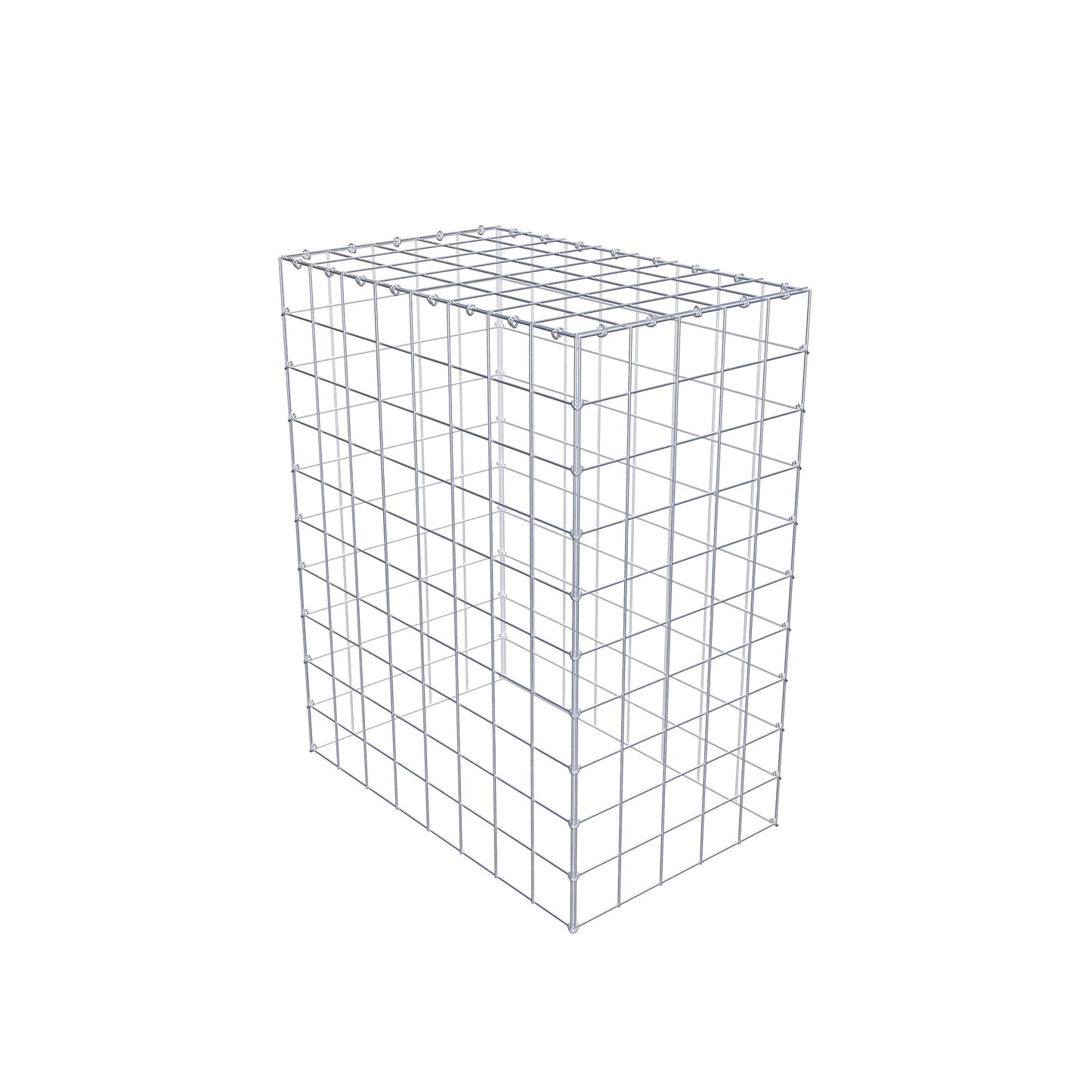 Gabião Tipo 3 100 cm x 80 cm x 50 cm (C x A x P), malhagem 10 cm x 10 cm, anel C