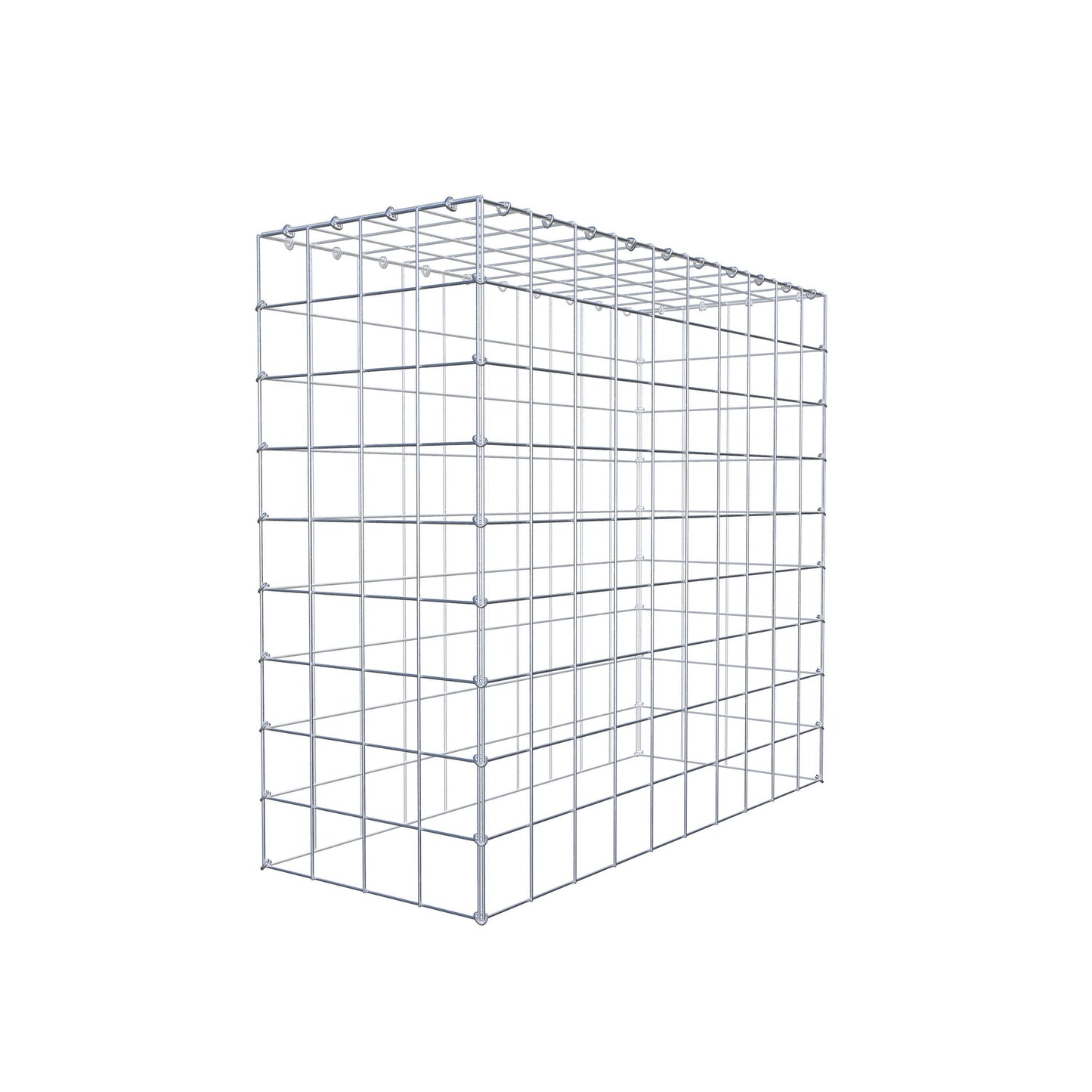 Monteret gabion type 3 100 cm x 90 cm x 40 cm (L x H x D), maskestørrelse 10 cm x 10 cm, C-ring