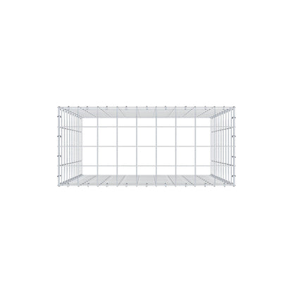 Monteret gabion type 3 100 cm x 90 cm x 40 cm (L x H x D), maskestørrelse 10 cm x 10 cm, C-ring