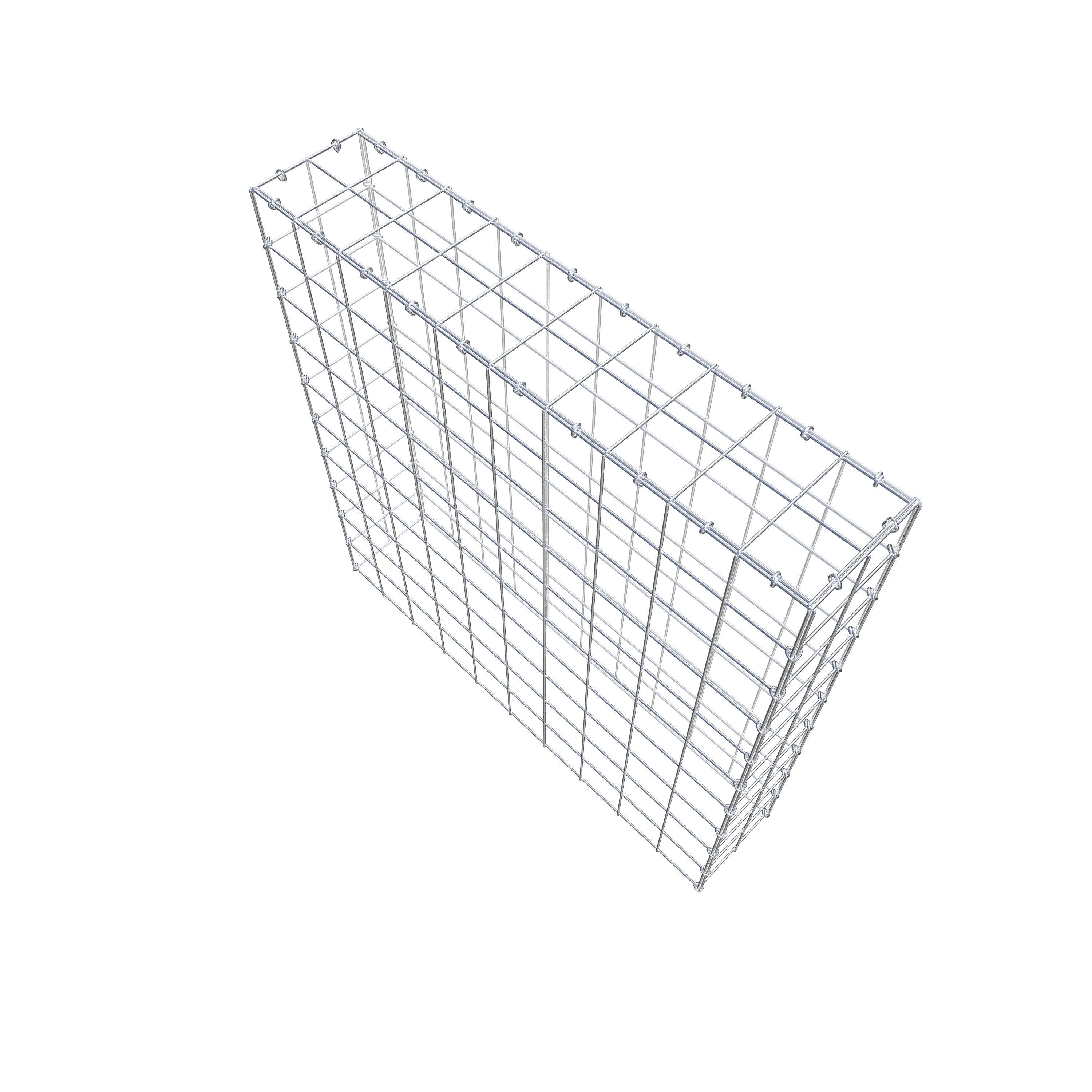 Type 3 oplegkorf 100 cm x 100 cm x 20 cm (L x H x D), maaswijdte 10 cm x 10 cm, C-ring