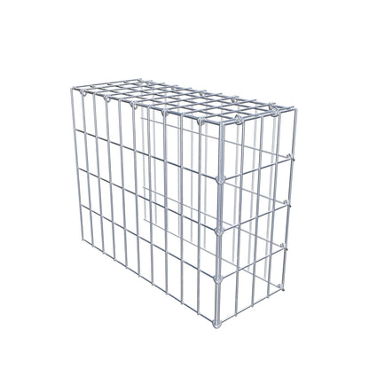 Monteret gabion type 4 50 cm x 40 cm x 20 cm (L x H x D), maskestørrelse 5 cm x 10 cm, C-ring