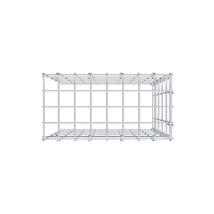 Monteret gabion type 4 50 cm x 40 cm x 20 cm (L x H x D), maskestørrelse 5 cm x 10 cm, C-ring
