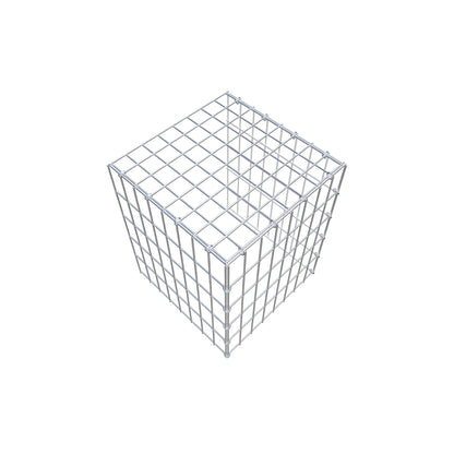 Monteret gabion type 4 50 cm x 40 cm x 40 cm (L x H x D), maskestørrelse 5 cm x 10 cm, C-ring