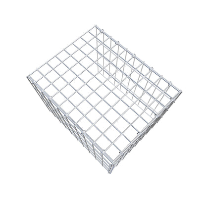 Monteret gabion type 4 50 cm x 40 cm x 40 cm (L x H x D), maskestørrelse 5 cm x 10 cm, C-ring