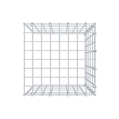 Monteret gabion type 4 50 cm x 40 cm x 40 cm (L x H x D), maskestørrelse 5 cm x 10 cm, C-ring