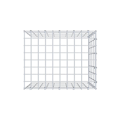 Monteret gabion type 4 50 cm x 40 cm x 40 cm (L x H x D), maskestørrelse 5 cm x 10 cm, C-ring